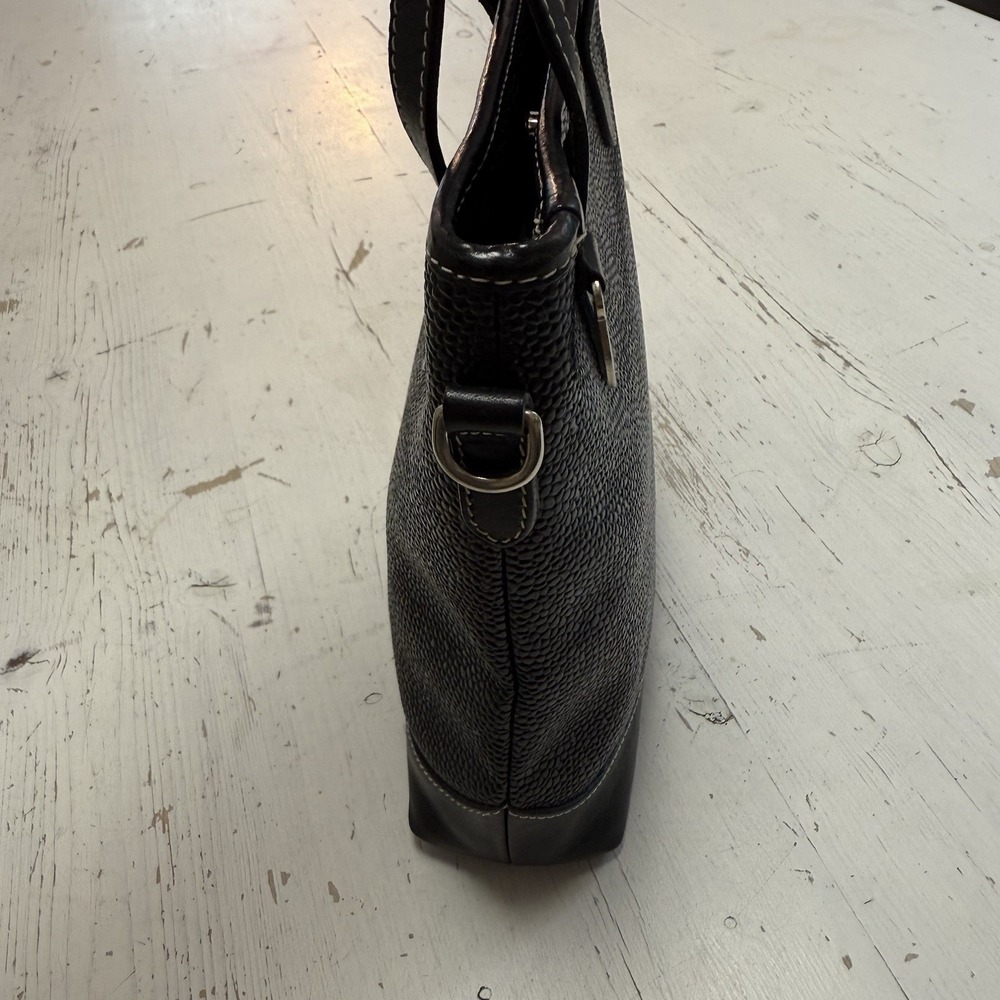 Vintage Mulberry Handbag Black Scotch Grain Leather Micro Bag & Coin Purse $1250 - Picture 7 of 15